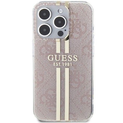 Eredeti tok GUESS GUHCP15LH4PSEGP iPhone 15 Pro (4G arany Stripe / rózsaszín) - Image 2