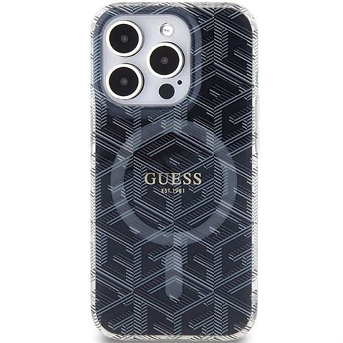 Eredeti tok GUESS GUHMP15XHGCUSTGK iPhone 15 Pro Max (Magsafe / IML GCUBE / fekete) - Image 2
