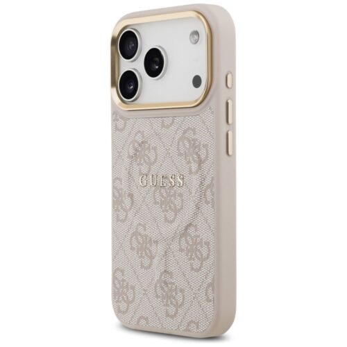 GUESS tok IPHONE 17 Pro kompatibilis MagSafe GUHMP17LP4MSEGCP (PU 4G W/ Classic) rózsaszínű
