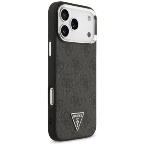 GUESS tok az IPHONE 17 Pro Max-hoz kompatibilis a MagSafe GUHMP17XP4TSRCMK (PU 4G W/Triangle Logo SL) fekete