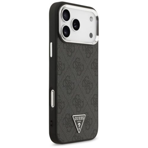 GUESS tok az IPHONE 17 Pro Max-hoz kompatibilis a MagSafe GUHMP17XP4TSRCMK (PU 4G W/Triangle Logo SL) fekete
