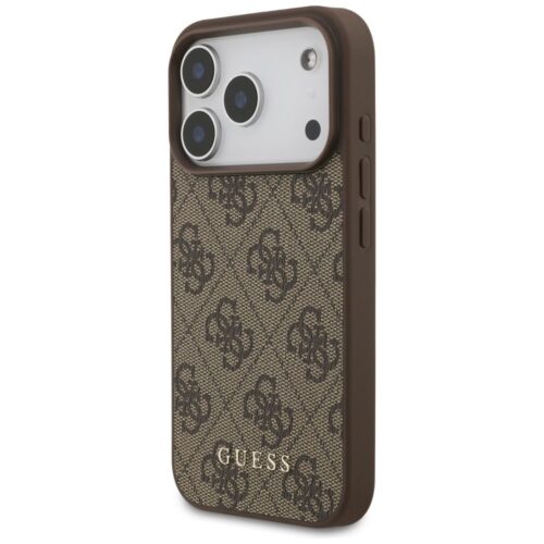 GUESS tok az IPHONE 17 Pro készülékhez GUHCP17LG4GFBR (PU 4G Classic) barna színben