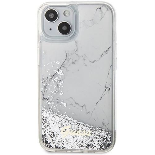 Guess GUHCP14SLCSGSGH Liquid Glitter Marble tok iPhone 13 / 14 / 15 - fehér - Image 2