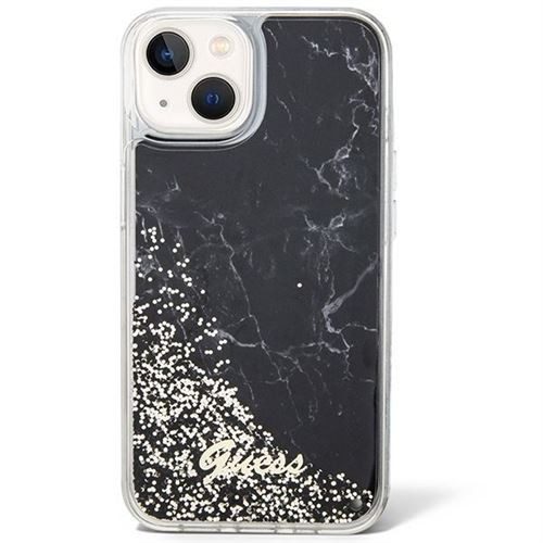 Guess GUHCP14SLCSGSGK Liquid Glitter Marble tok iPhone 13 / 14 / 15 - fekete - Image 2
