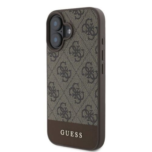 Guess GUHCP16SG4GLBR 4G Bottom Stripe tok iPhone 16 - barna - Image 2