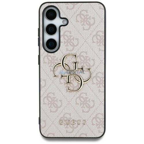 Guess GUHCS25L4GMGPI 4G PU Big Logo tok Samsung Galaxy S25 Ultra - rózsaszín