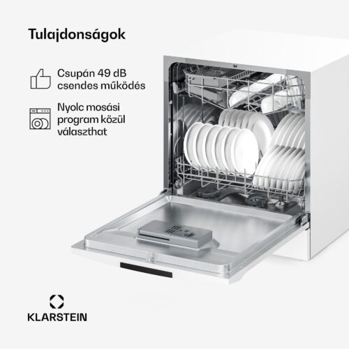 Klarstein Amazonia beépíthető mosogatógép | 8 program | Aqua-Stop technológia | 1620 W | 55 cm - Image 2