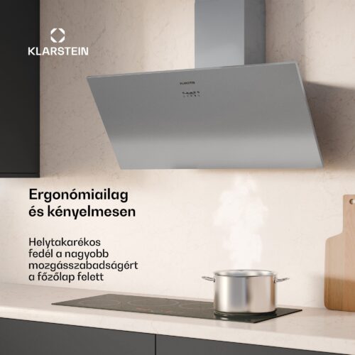 Klarstein Silver Lining ferde páraelszívó | Elszívó és keringtető üzemmód | Kiváló minőségű kivitel | 597 m³/h | 90 cm - Image 2