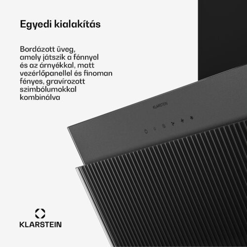 Klarstein Wavyn ferde páraelszívó | Elszívó és keringtető üzemmód | Kiváló minőségű kivitel | 661 m³/h | 60 cm - Image 2