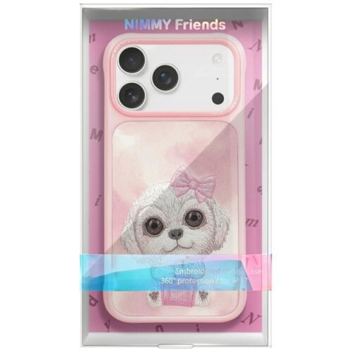 NIMMY tok BIG EYED PET 2.0 Kutya IPHONE 17 Pro Max rózsaszínhez