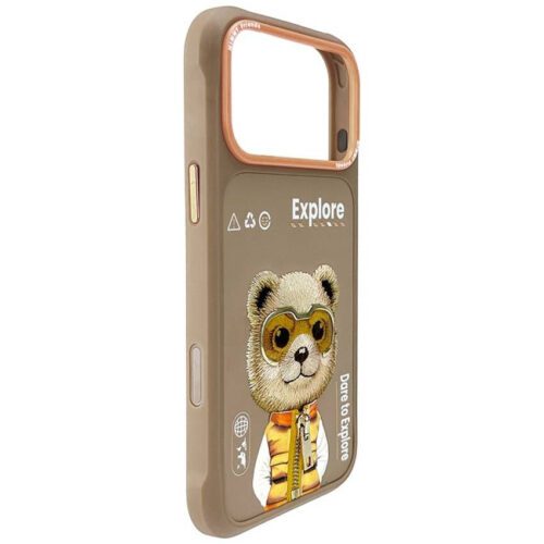 Nimmy Cool&Cute 2.0 Bear tok iPhone 17 Pro Max készülékhez bézs színű - Image 2