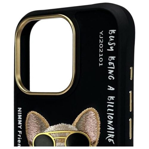 Nimmy Glasses Cool Dog tok iPhone 16 Pro Max - fekete - Image 2
