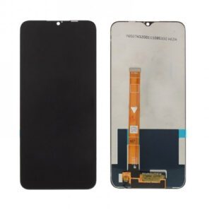 Realme C35 / Narzo 50A Prime fekete LCD+érintőpanel