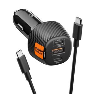 SPIGEN ESSENTIAL EV1133 autós töltő USB+2 Type-C aljzat (113W