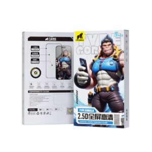 Samsung A71 4G/A73 5G TG ESD Anti-Static 5 Darabos 2.5D Full Üvegfólia - Fekete