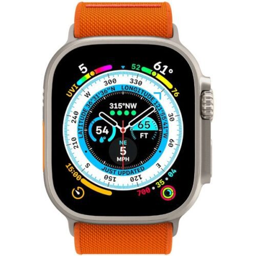 Spigen Fit Lite csereszíj Apple Watch 1/2/3/4/5/6/7/8/9/SE/SE2/Ultra/Ultra2 (42/44/45/49mm) - narancssárga - Image 2