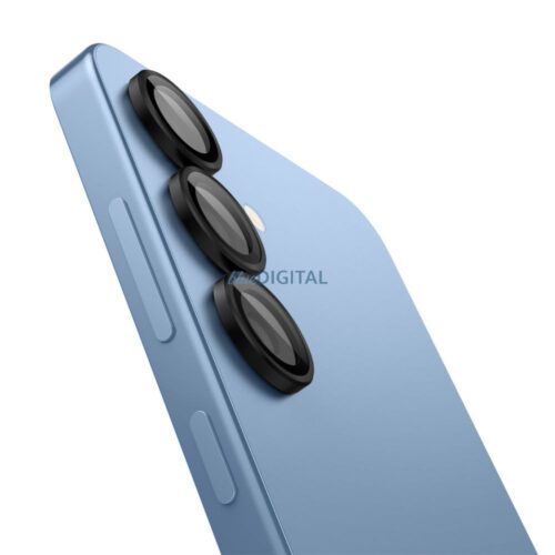 Spigen Optik Pro Glas.Tr "Ez Fit" Camera Protector 2-Pack for Samsung Galaxy S25 Black - Image 2