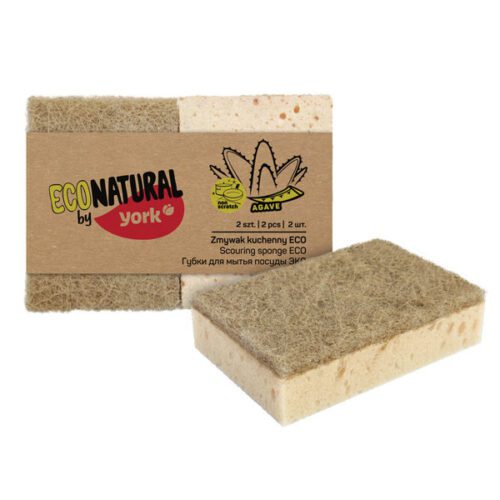 Súrolószivacs természetes anyagokból 2 db - YORK ECO NATURAL - Image 2