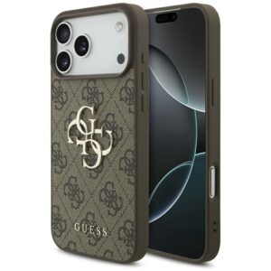 Tojás Guess 4G Big Logo iPhone 17 Pro Max barna színű tokhoz