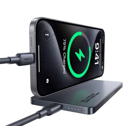 Usams 5KCD23103 CY Series indukciós powerbank 1xUSB-C csatlakozással 5000mAh 20W PD - fehér - Image 2