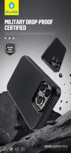 Xiaomi Mix Fold 2 Blueo Armor Aramid Fiber Hátlap - Fekete - Image 2