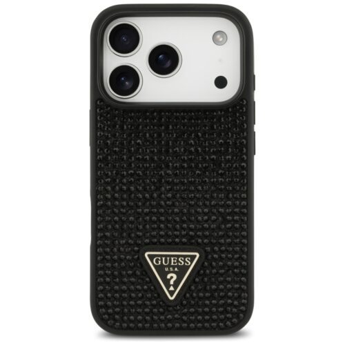 tok Guess strasszos háromszög logó iPhone 17 Pro fekete - Image 2