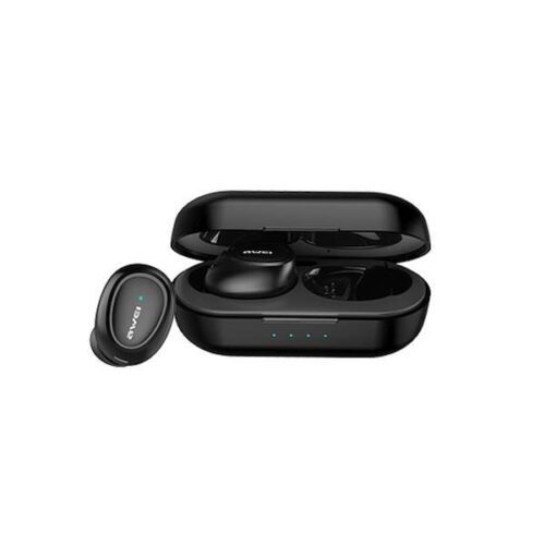 AWEI Bluetooth fülhallgató 5.0 T16 TWS + dokkolóállomás fekete - Image 2