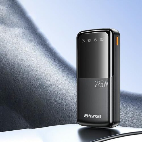 AWEI P13K PowerBank 20000mAh 22.5W digitális kijelzővel - fekete - Image 2