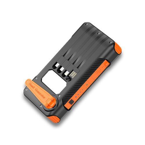Alcor SD10000 Solar & Dynamo vésztöltő beépített lámpával - narancssárga - Image 2