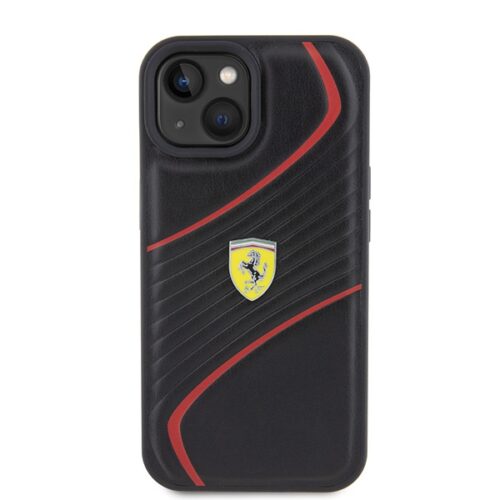 Ferrari FEHCP15SPTWK iPhone 15 6.1" fekete keménytok Twist fém logóval - Image 2