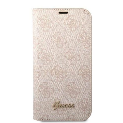 Guess GUBKP14SHG4SHP iPhone 14 6.1" rózsaszín könyvtok 4G szüreti arany logóval - Image 2