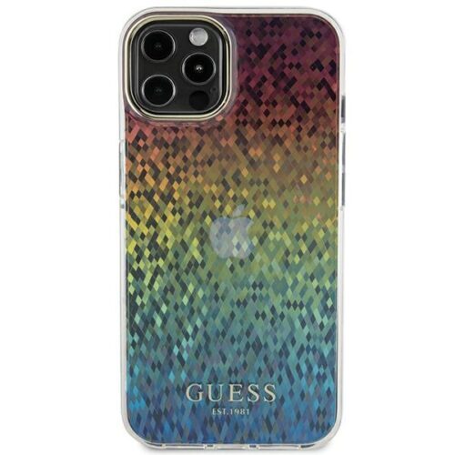 Guess GUHCP12MHDECMI iPhone 12/12 Pro 6.1" sokszínű keménytok IML Facettált tükör diszkó irizáló - Image 2