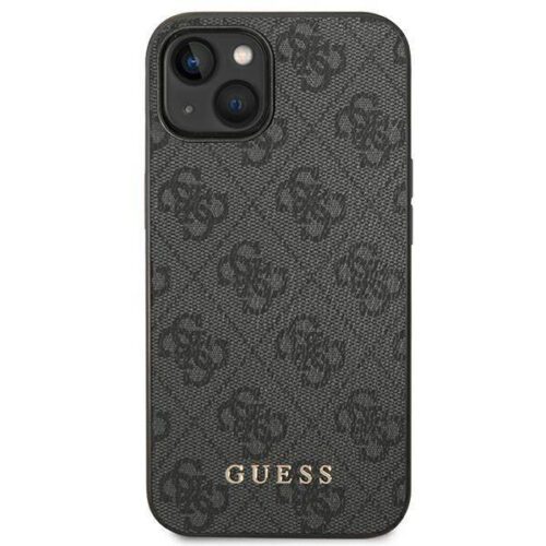Guess GUHCP14SG4GFGR iPhone 14 6.1" szürke keménytok 4G fém arany logó - Image 2