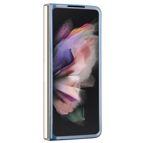 Guess GUHCZFD5P4TDPB F946 Z Fold5 kék keménytok bőr 4G háromszög Strass - Image 2
