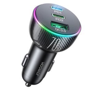 JOYROOM autós töltő 2 USB aljzat / Type-C aljzat (5V / 3A