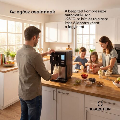 5l rozsdamentes acél fekete