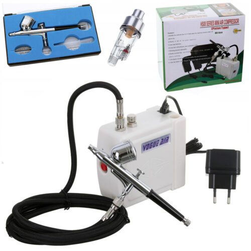 Mini airbrush kompresszor készlet festékszóróval