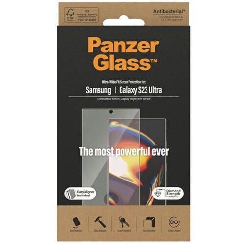 PanzerGlass Ultra-Wide Fit Samsung Samsung Galaxy S23 UltraS918 képernyővédelem 7317 applikátorral fólia - Image 2