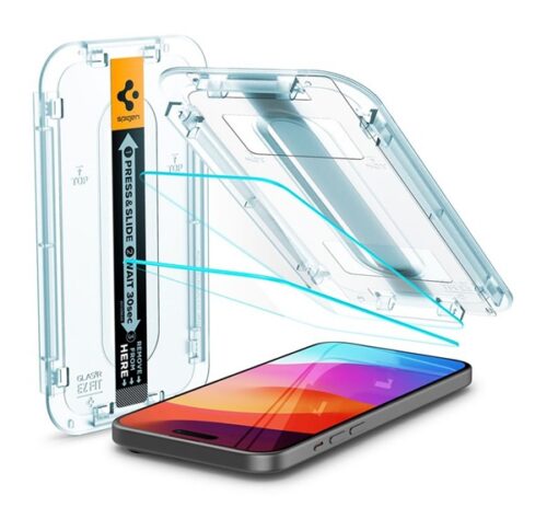 SPIGEN EZ FIT HD képernyővédő üveg 2db (2.5D