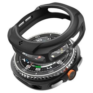 SPIGEN LIQUID AIR szilikon óra keret (ütésállóság) FEKETE Samsung Galaxy Watch 8 Classic eSIM 46mm (SM-L505)
