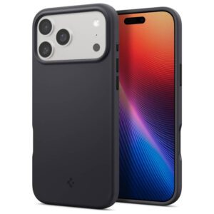 Spigen Silicone Fit MAG MagSafe tok iPhone 17 Pro Max-hoz Fekete