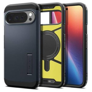 Spigen Tough Armor MAG MagSafe tok a Google Pixel 10 Pro XL szürke változatához