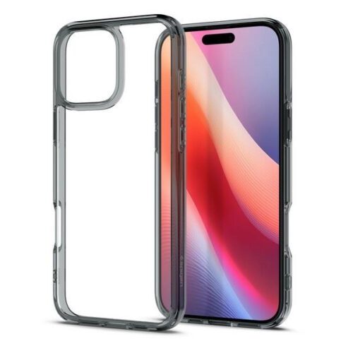 Spigen Ultra Hybrid tok iPhone 16 Pro - átlátszó szürke szegéllyel - Image 2