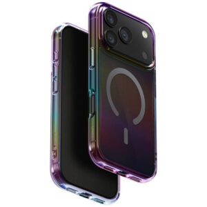 UNIQ Iridescia tok iPhone 17 Pro Magclick Charging éjféli kvarc