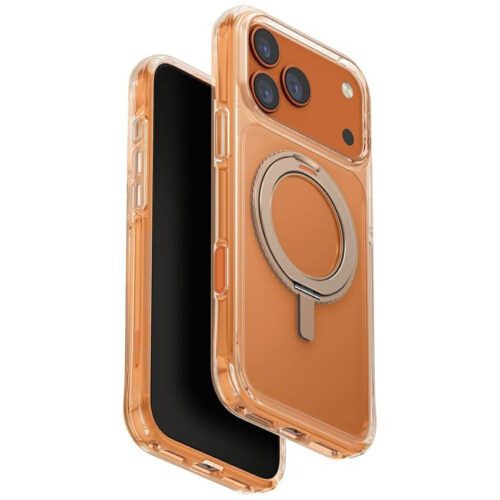 UNIQ Swivix tok iPhone 17 Pro Max 360 forgatható rugós állvány arany színben