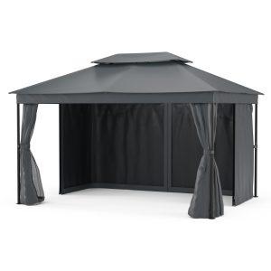 Blumfeldt Mondo Dual pavilon 3x4 dupla tetővel és szúnyoghálóval