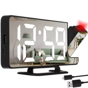 4 az 1-ben digitális asztali LED óra – vetítő