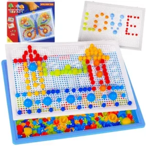 Retro gomba pötyi puzzle - 296 darabos kirakó fejlesztő játék (WNDR22422)