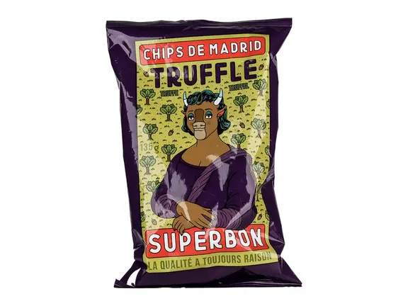 Superbon madrid-i szarvasgombás kézműves burgonyachips - 135g