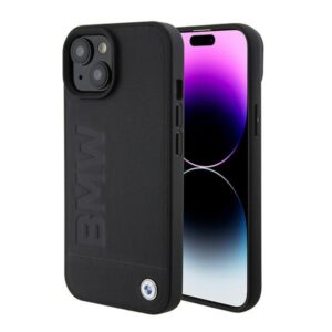 BMW BMHMP15SSLLBK iPhone 15 6.1" fekete Magsafe keménytok Signature Collection Logo